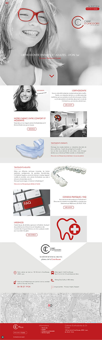 Orthodontie Croix-Rousse. Un site créé par Arnaud Kinkingnéhun & Karo Communication